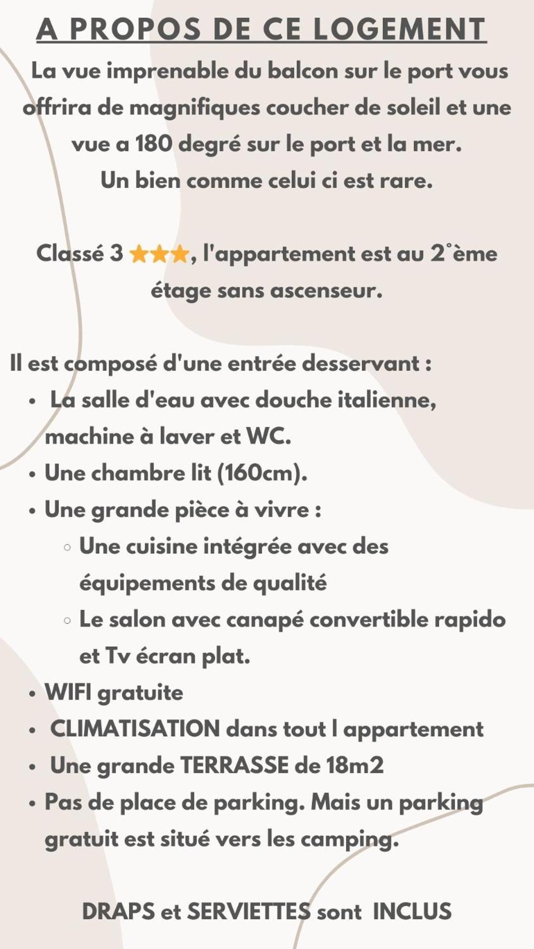 Classe 3 Etoiles - Magnifique Vue Sur Le Port - Wifi Et Clim لا غراند موت المظهر الخارجي الصورة